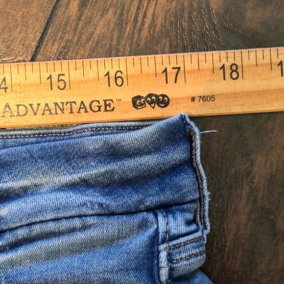 American Eagle Super High Rise Flare Jeans Womens 14 X Long Blue Denim - Picture 9 of 9